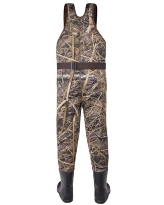 Kids camouflage 4mm neoprene fishing chest waders