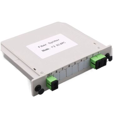 New Fiber Distribution Box with 1x2 SC/APC PLC Optical Splitter: PC ABS ODP for FTTH Applications