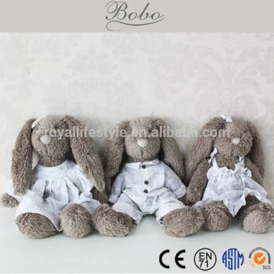 High Quality Plush Animal Stuffed Bunny with Pajamas