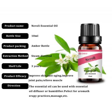 Wholesale Bitter Orange Blossom Essential Oils Wholesaler, Bulk Pure Organic Neroli Essential Oil For Aromatherapy Diffuser