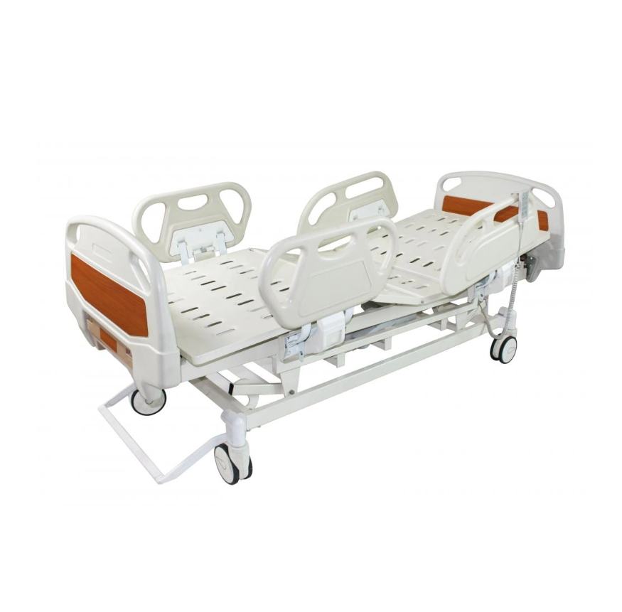 High quality medical bed with guardrail