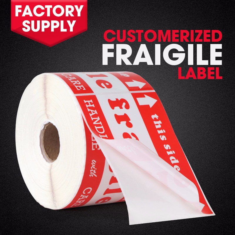 fragile shipping label