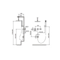 Набор для душа для скрытого установки площади