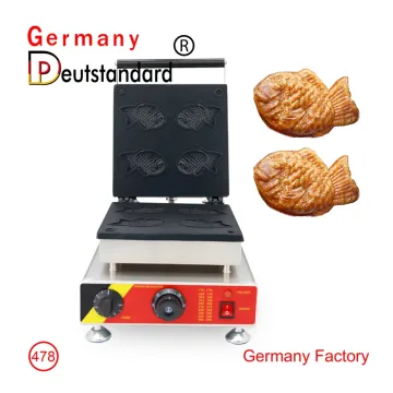 Four-hole taiyaki waffle machine