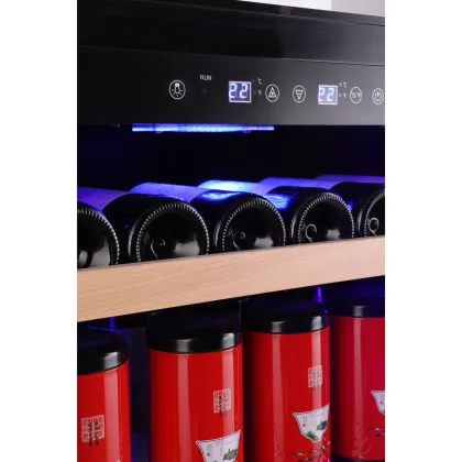 Beverage Cooler with Large Capacity and Dual Zone Refrigerator
