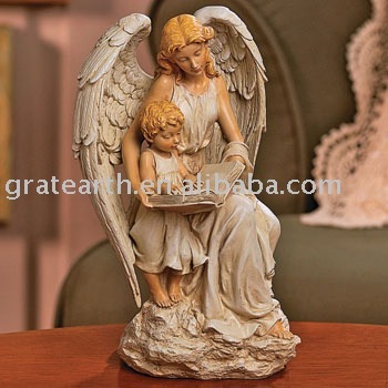 Guardian christmas angel / angel craft  With Child And Book