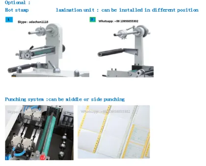 food lable die cutting Ruian machine