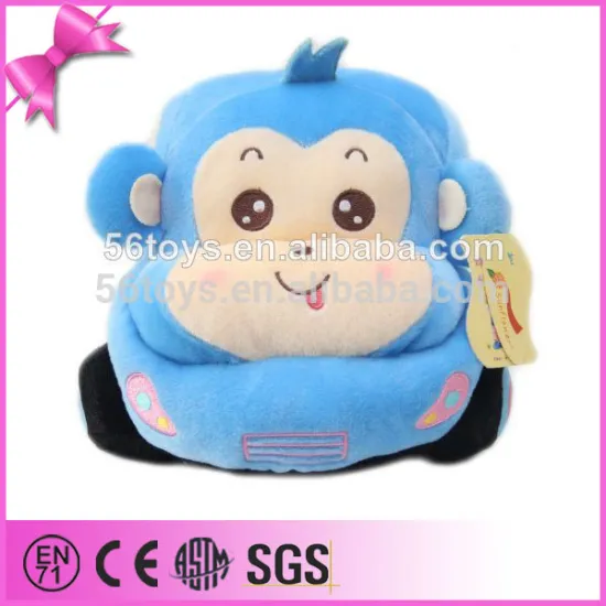 Factory custom hot selling monkey plush electrical animal toy car