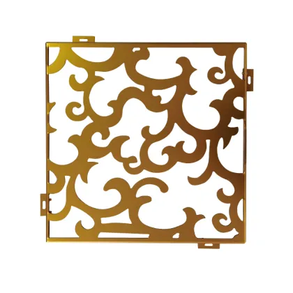 Custom Pattern Aluminum Fence Interior Veneer Carved Colored Aluminum Board