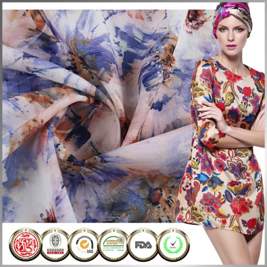 Hot sale polyester printing chiffon fabric