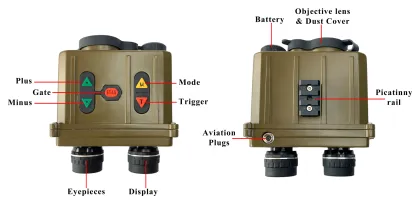 5km New Laser Rangefinder Binoculars - Long Distance Measuring Instrument
