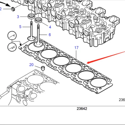 Cylinder Head Gasket for VOLVO O-PENTA TAD734GE - 20833938