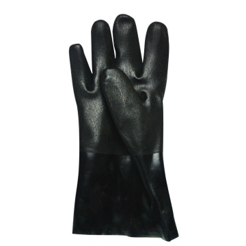 Guantes de trabajo recubiertos de PVC Guantes resistentes al aceite 12 pulgadas