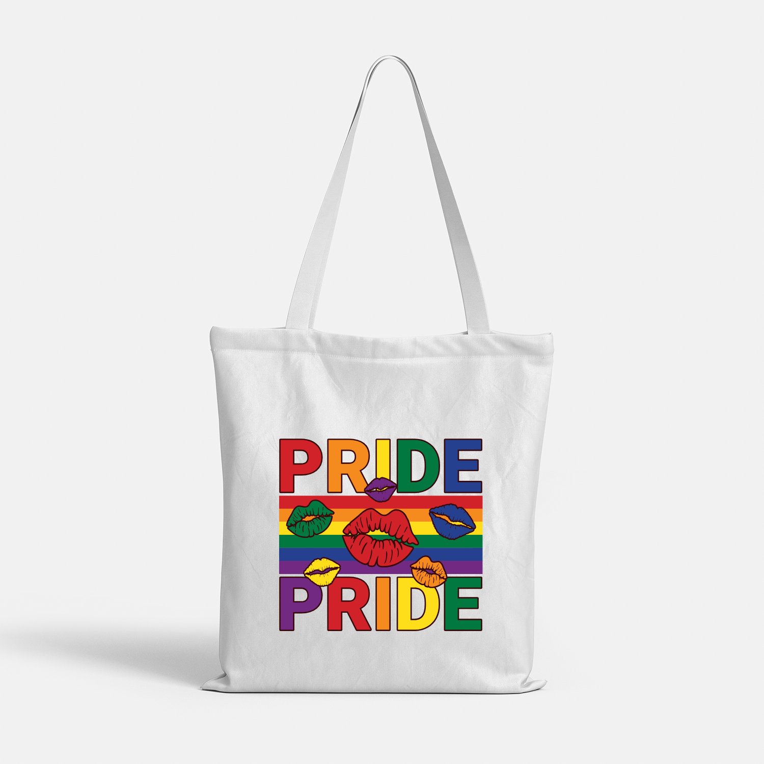 Eco-friendly Rainbow Themed Pride Day Tote Bag