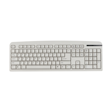 2022 New Standard 104 Keys White Wired Membrane Keyboard