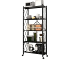 5 Layers Rotating Kitchen Storage Organizer Shelf Rack