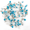 Belietta di gioielli assortiti in plastica in plastica opaca perla natalizia