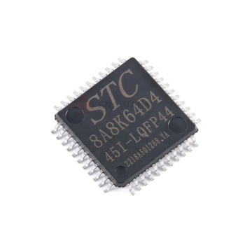 STC8A8K64D4 Mikrodenetleyiciler: LQFP44, LQFP48, LQFP64 paketlerinde yeni ve orijinal bileşenler
