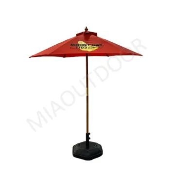 Outdoor Garden Wood Parasol Wooden Umbrella