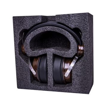 Auriculares de altavoz dinámico de madera de nogal negra importada de 50 mm