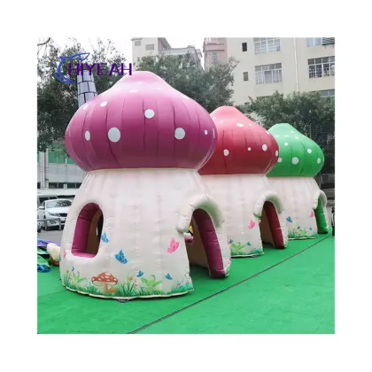 Custom Inflatable Mushroom House: Mini Bounce House and Amusement Inflatable Mushroom Castle
