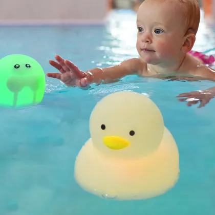 Waterproof Seven Color Touch Night Light for Kids' Bath Toys