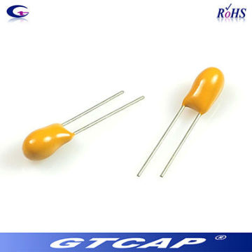 solid 22uf 50v radial tantalum capacitors 226