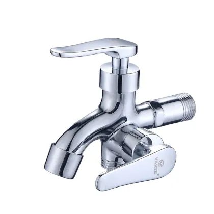 Chrome Plated Wall Mounted Washing Machine Tap