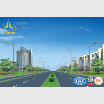 Q235 Q345 जस्ती अष्टकोणीय 8M स्ट्रीट लाइटिंग पोल
