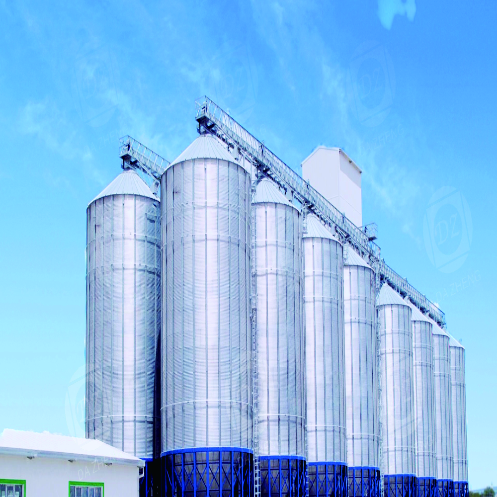 Steel silos for raw material storage