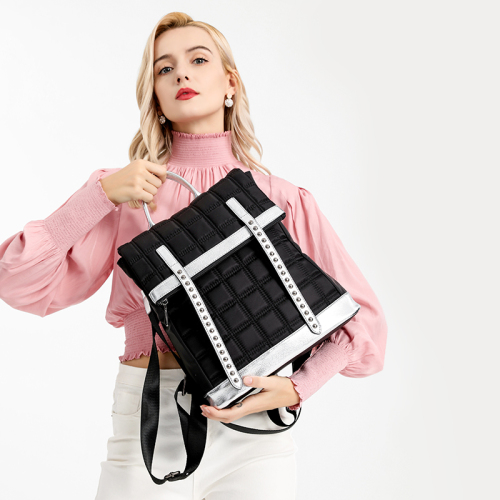 Bolsa de ombro com mochila para laptop em tecido oxford de lazer