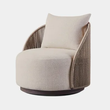 Outdoor Lounge Chair: Terrace Balcony Swivel Furniture