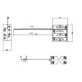 8AA Cell Battery Tolders 4p Double avec fil de fil