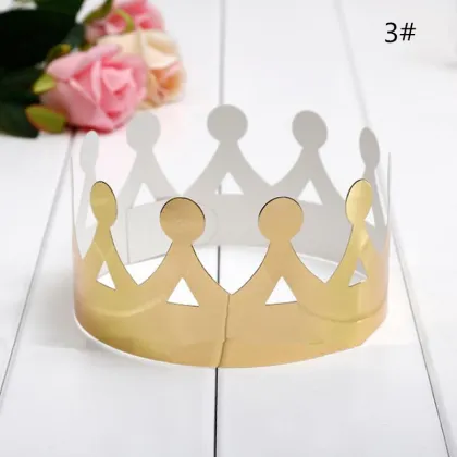 Adjustable Paper Celebration Crown Birthday Party Hat Cap Adult Kids Birthday Party Hats
