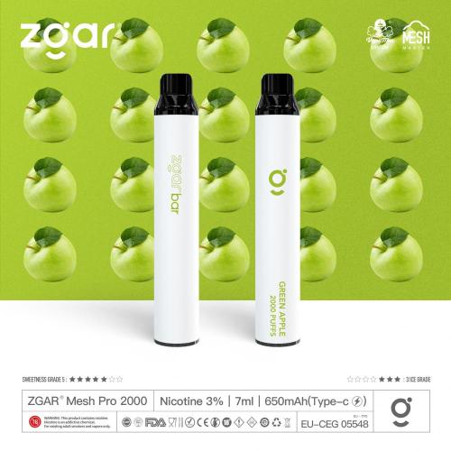 Хорошие продажи одноразовые вейп Zgar Max 2000 Puffs