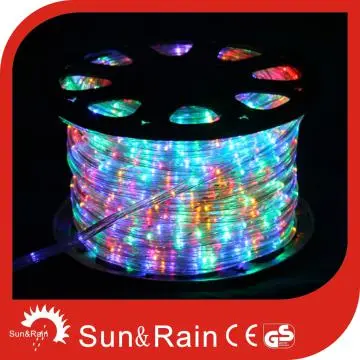 Hot Sale LED Christmas Rope Light 2 Wires Round