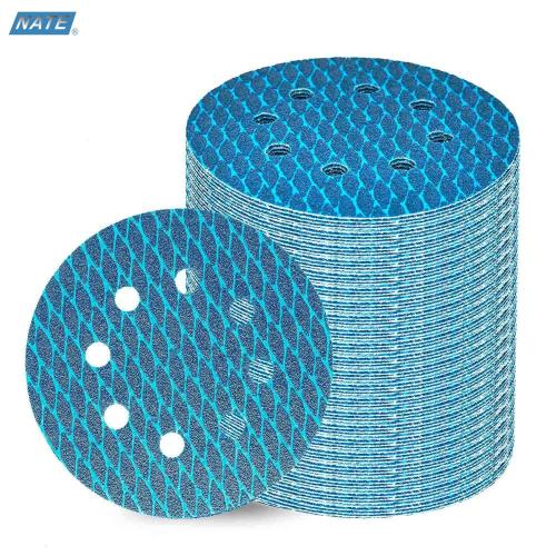 Aluminium Oxide Sanding Disc 5inch 8Hole Rhombus Diamond Sanding Disc For Polishing Factory