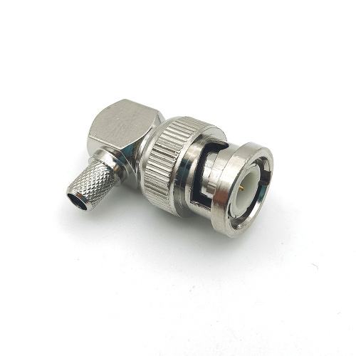 R/A Male Plug Cable Mount BNC Coaxial Connector