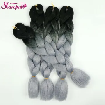 24 inch 100 Gram Ombre Color Jumbo Braid Synthetic crochet Braiding Hair in hair extensions