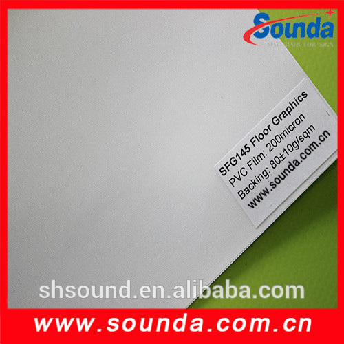 Protective vinyl pvc film floor graphics indoor advertising materials