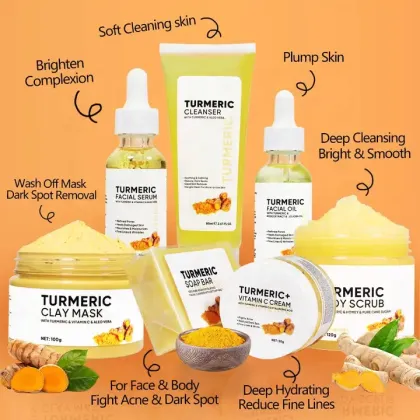 Whitening Moisturizing Facial Cream with Turmeric: Effective for Dark Spot Removal and Brightening