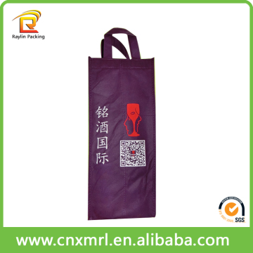 wholesale home use travel tote non woven wine bag
