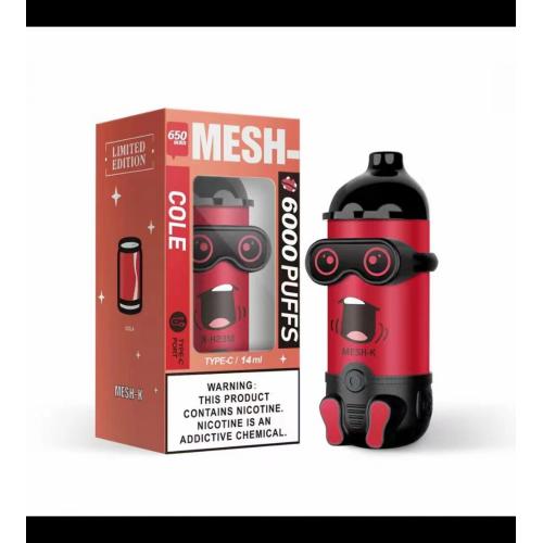 Mesh-K 6000 Puffs Hot Sale Asia Vape Shop