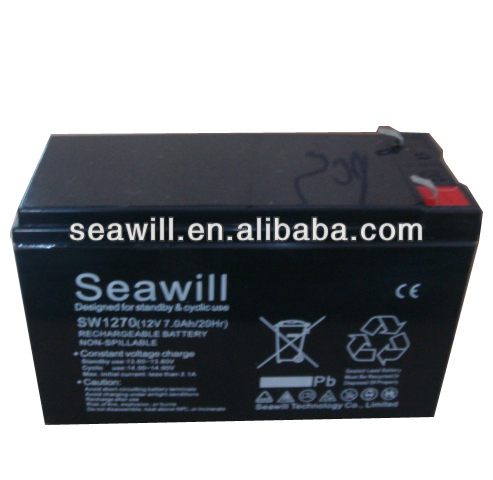 Lead acid battery 12v 7Ah for security system