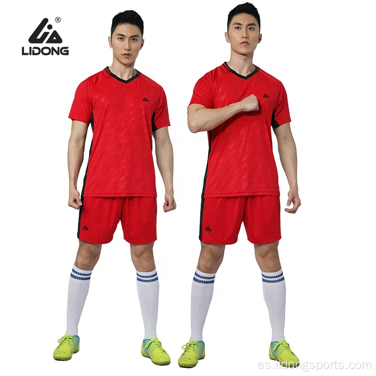 Camisa de fútbol en blanco al por mayor Jerseys de fútbol Conjunto de uniformes