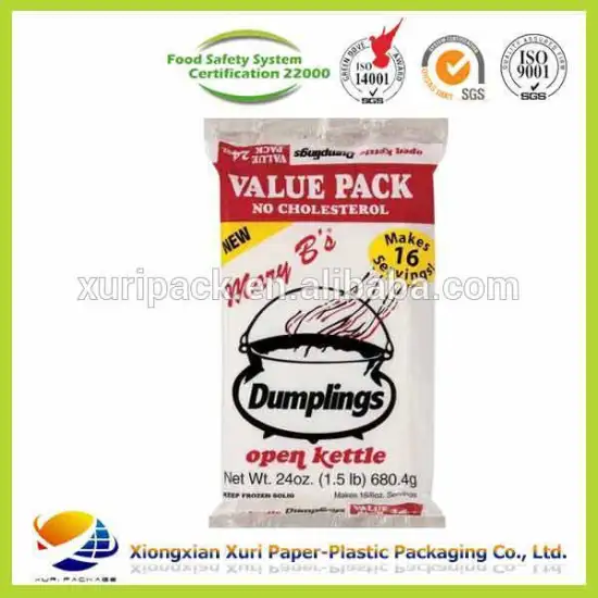 frozen dumplings food packaging bag small packaging bags