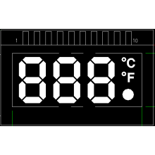 Pantalla de cristal líquido tipo HTN para electrodomésticos