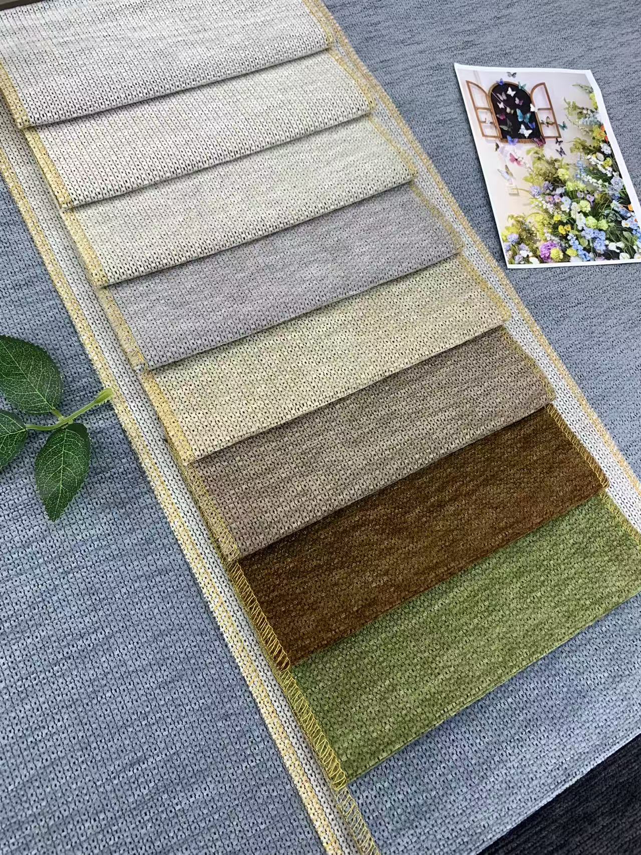 Modern Minimalist Chenille Upholstery Fabric
