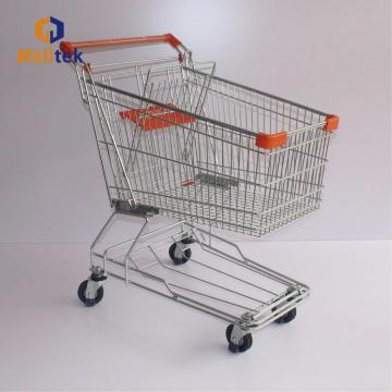 Asian Metal Supermarket Shopping Trolley