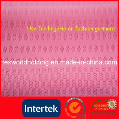 Knitted Dye Stretch Jacquard Nylon Spandex Fabric (WNE3107)